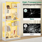 Lamtor 69-inch Glass Display Cabinet – Curio Cabinet - Image 5