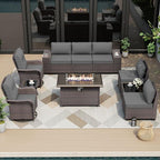 ALAULM 10 Pieces Outdoor Patio Furniture Set by ALAULM