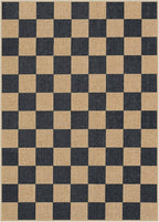 Lahome Checkered Easy Jute Area Rug, 5x7 Outdoor Patio Rug Washable Carpet - Image 10
