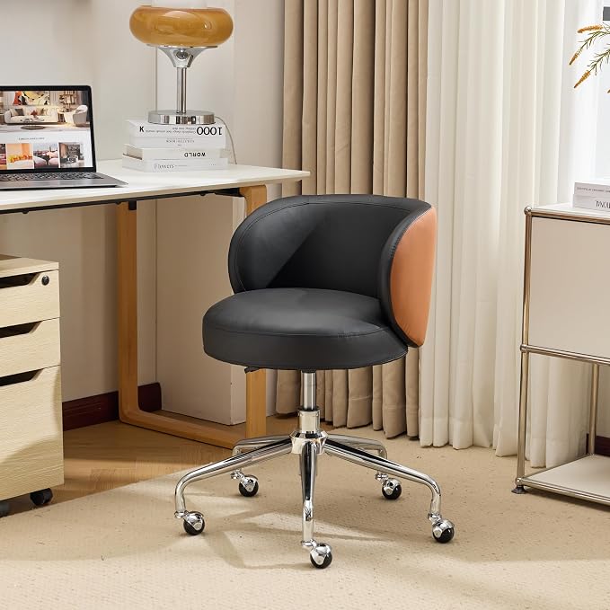 VINGLI Cute Small Swivel Desk Chair Comfy - Image 8
