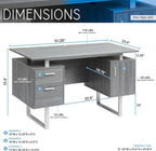 Techni Mobili Modern Office Desk - Image 3