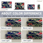 CALBODE 14 Pcs Stretch Outdoor Seat Cushion Covers, Tropical Floral, Suitable - Image 7