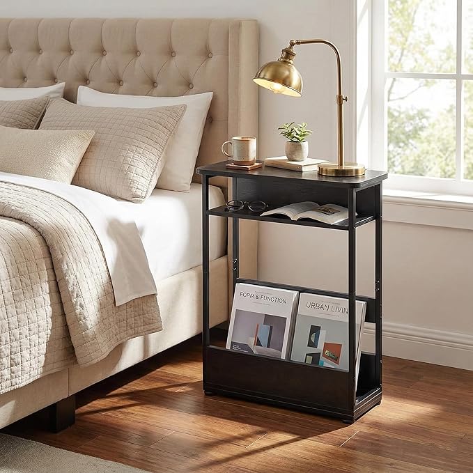 Narrow Side Table, 3-Tier Slim End Table - Image 2