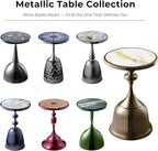 Homes: Inside + Out Halric Modern 24" Tall Round End Table - Image 8