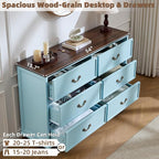 Joaxswe Farmhouse 6 Drawers Dresser - Image 3