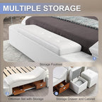 King Size Smart Multifunctional Bed Frame, Platform Bed - Image 7