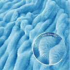 Exclusivo Mezcla Striped Fleece Throw Blanket - Image 5