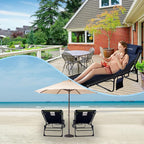Oversized Padded Outdoor Folding Lounge Chair - Image 7