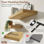 12 inch Deep Floating Shelves for Wall, 24 inch Wide Engineered Wood Wall - Image 4