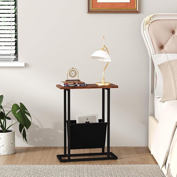 Yusong Narrow Side Table for Small Spaces, Small End Table - Image 8