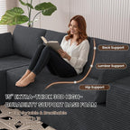 106" Cloud Sectional Boneless Couches - Image 4