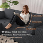 106" Cloud Sectional Boneless Couches - Image 4