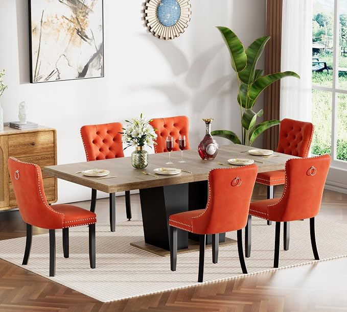 Henf 7 Pieces Extendable Dining Table Set by Henf
