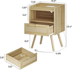 SUPERJARE Nightstands Set of 2, Night Stands - Image 2