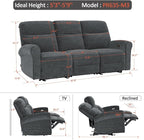 MCombo 87.8" Wall Hugger Power Reclining Sofa - Image 3