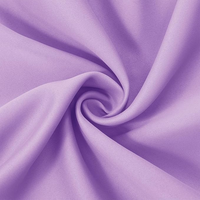 Lavender Blackout Curtains 66 x 63 Inch Length/Set of 2 Curtain Panels/Thermal - Image 5