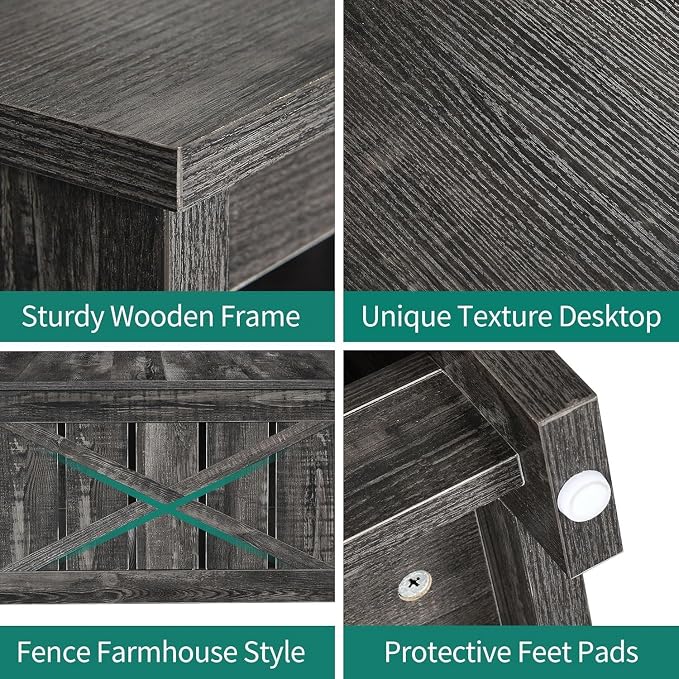 YITAHOME Coffee Tables Farmhouse Coffee Table - Image 5