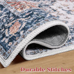 SERISSA 4x6 Washable Non Slip Boho Area Rug - Image 6