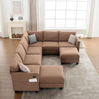 122.8" Large Sectional Couches for Living Room, 6 Seater L Shaped Modular - Image 9
