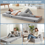Tiita Convertible Folding Sofa Bed Single Size - Image 4