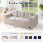 MAXYOYO 79" Oversized Boneless Loveseat Sofa Couch - Image 2