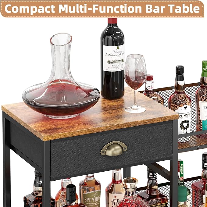 Jakyitvi Liquor Cabinet Bar for Home - Image 4