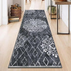 HEBE Hallway Runner Rug 2'x6', Washable Non Slip Kitchen Rug Runner | Soft Boho - Image 7