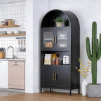 VEXPOR 73" Tall Arched Kitchen Pantry Cabinet - Image 6