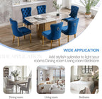 KCC Velvet Dining Chairs Set of 2, Upholstered High-end Tufted Dining Chair - Image 7