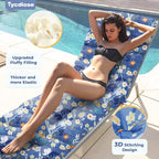 Waterproof Outdoor Chaise Lounge Chair Cushion 74.4 x 22 x 4.7 Inches Memory - Image 3