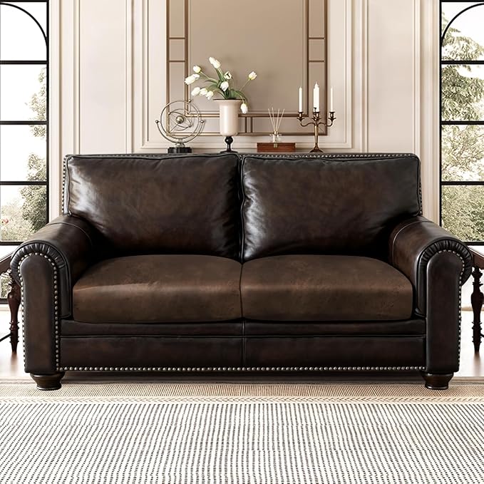 ANARACHON Leather Look Couch Cushion Covers Sofa Seat Slipcovers Sets Couches - Image 2
