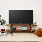 Bamboo TV Stand for TVs up to 65", Media TV Console Table - Image 6