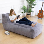 Giant Bean Bag Chair for Adults, Big Faux Fur Plush Bean Bag Lounger, Large by Unknown
