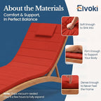 Quilted Chaise Lounge Outdoor Patio Furniture Cushions | Water-Resistant Patio - Image 4