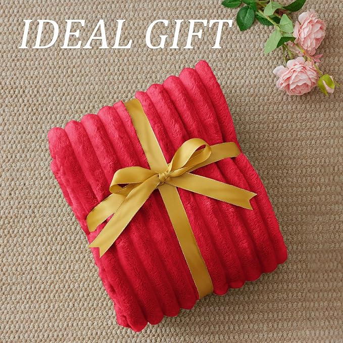 BEDELITE Striped Fleece Throw Blanket, Soft Cozy, Lightweight Warm, - Image 6