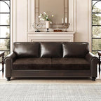 ANARACHON Leather Look Couch Cushion Covers Sofa Seat Slipcovers Sets Couches - Image 2