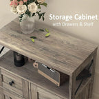 Befrases Farmhouse Storage Cabinet - Image 6