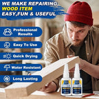 Meuvcol Extra Strong Wood Glue, 100g Fast Drying Clear Wood Adhesive - Image 3