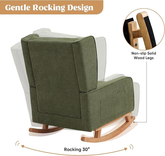 HCHAIRH Nursery Rocking Chairs, Rocking Chair Nursery - Image 7