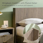 T4TREAM Fluted Queen Size Bed Frame - Image 5