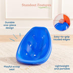 ECR4Kids Plastic Leaf Scoop Floor Rocker Seat, Classroom Furniture - Image 5
