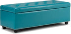 SIMPLIHOME Hamilton Storage Ottoman by SimpliHome