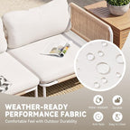 Crestlive Products Outdoor Patio Furniture Set, 4 Seater Modular Oversized - Image 6