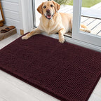 OLANLY Dog Door Mat for Muddy Paws 36x24, Super Absorbent Chenille Mud Mat | by OLANLY