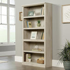 Sauder 5 Tier Book Shelf Wooden Bookcase Multipurpose Bookshelf - Image 2