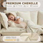 113” Modular Sectional Sofa, L Shaped Cloud Couch - Image 4