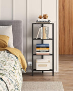 TUTOTAK Corner Shelf, 4-Tier Corner Bookshelf - Image 6