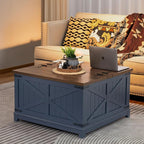 Joaxswe Farmhouse Coffee Table Set of 3, Furniture Set, Coffee Table - Image 8