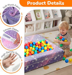 MeMoreCool Unicorn Modular Kids Couch, Glow Rainbow Play Toddler Couch - Image 6