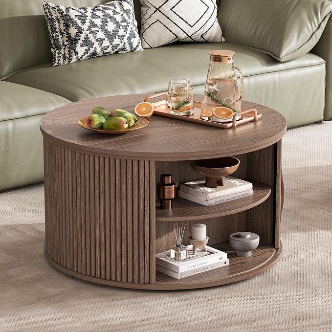 JOINICE 31.5" Round Lift Top Coffee Table - Image 7